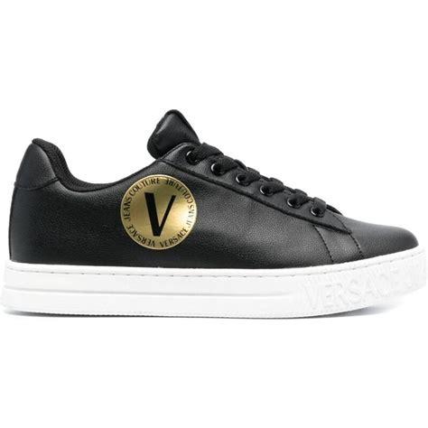 Scarpette Versace jeans couture in Pelle Nero taglia 37 EU